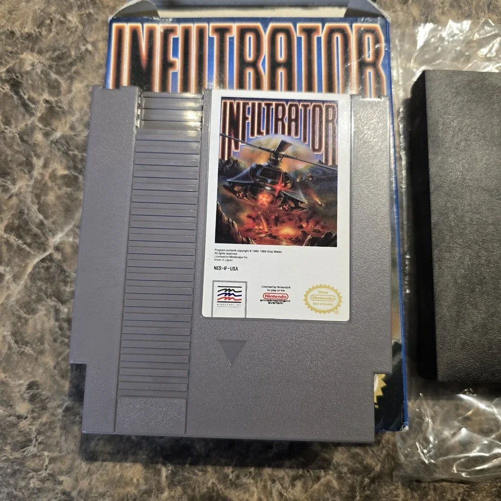 INFILTRATOR -- NES‎ Nintendo Game Original BOX Complete CIB Instructions Manual
